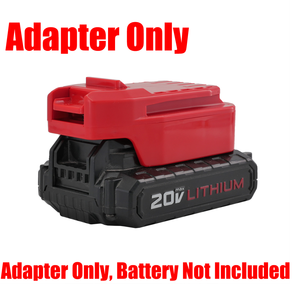 1 Adapter for PORTER-CABLE 20V Batteries to Power Craftsman V-20 NEW 20v Tools - No Charging Function, Adapter Only, Battery and Tool Not Included