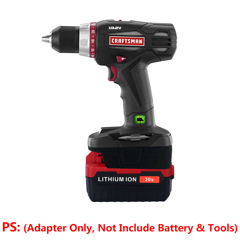 1 Adapter for Black & Decker or Porter Cable 20v Batteries to Power Craftsman 19.2v Tools - No Charging Function, Adapter Only, Battery and Tool Not Included