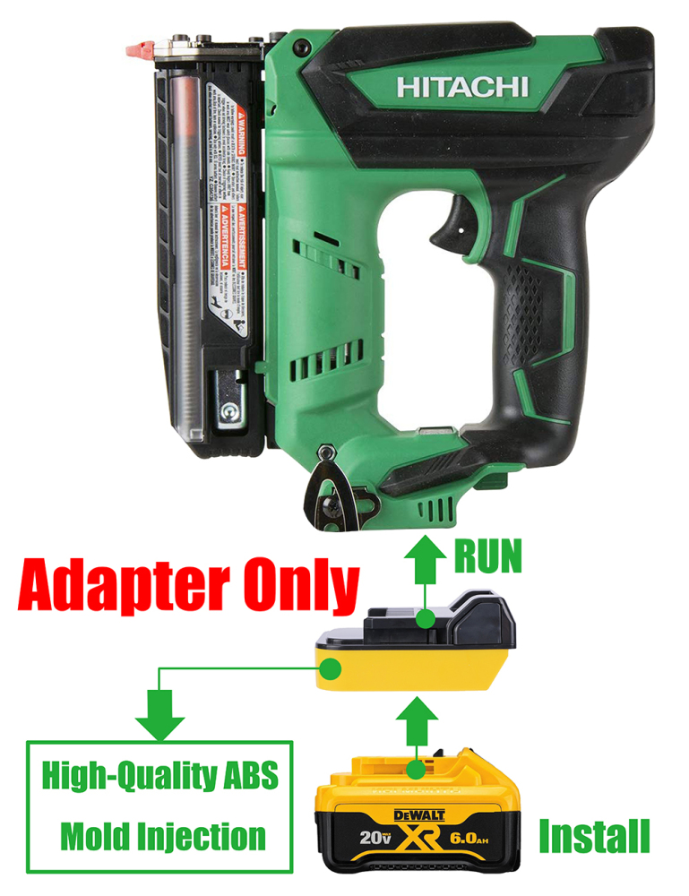 1 Adapter for DeWalt 20v MAX Batteries to Power Hitachi 18v Tools - No Charging Function, Adapter Only, Battery and Tool Not Included