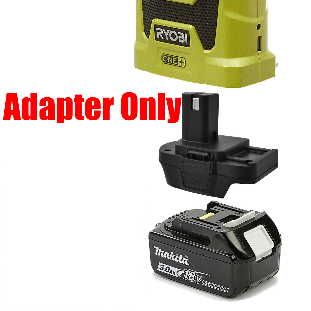 1 Adapter for Makita 18v LXT Batteries to Power Ryobi 18v One+ Tools - No Charging Function, Adapter Only, Battery and Tool Not Included