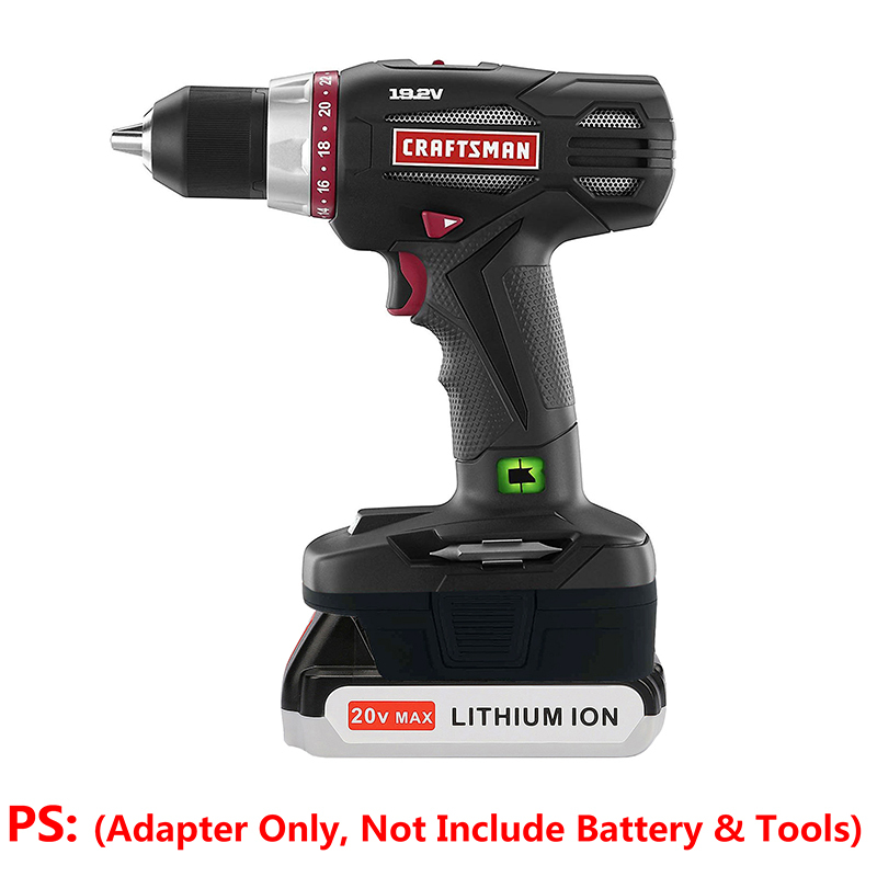 1 Adapter for Black & Decker or Porter Cable 20v Batteries to Power Craftsman 19.2v Tools - No Charging Function, Adapter Only, Battery and Tool Not Included