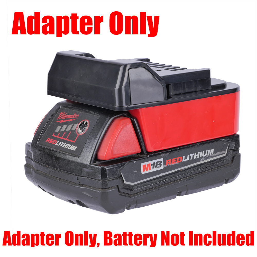 1 Adapter for Milwaukee M18 18v Batteries to Power Metabo HPT 18v Tools - No Charging Function, Adapter Only, Battery and Tool Not Included