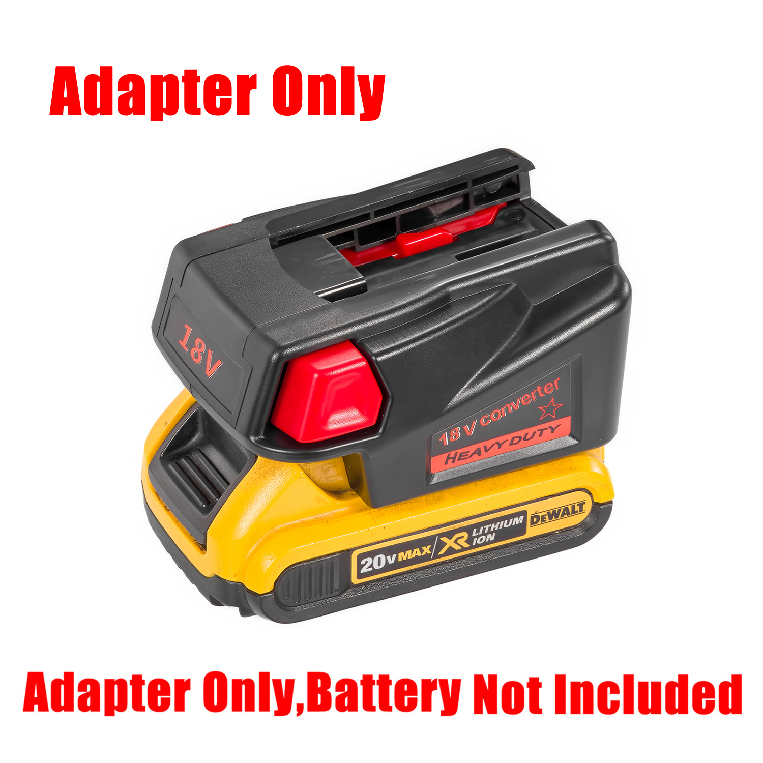 1 Adapter for Milwaukee M18 18v or DeWalt 20v Batteries to Power Milwaukee Older V18 Tools - No Charging Function, Adapter Only, Battery and Tool Not Included