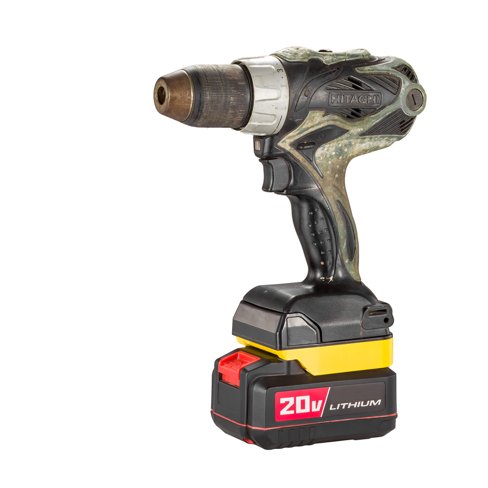 1 Adapter for DeWalt 20v Bauer 20v Batteries to Power Hitachi 18V Tools - No Charging Function, Adapter Only, Battery and Tool Not Included
