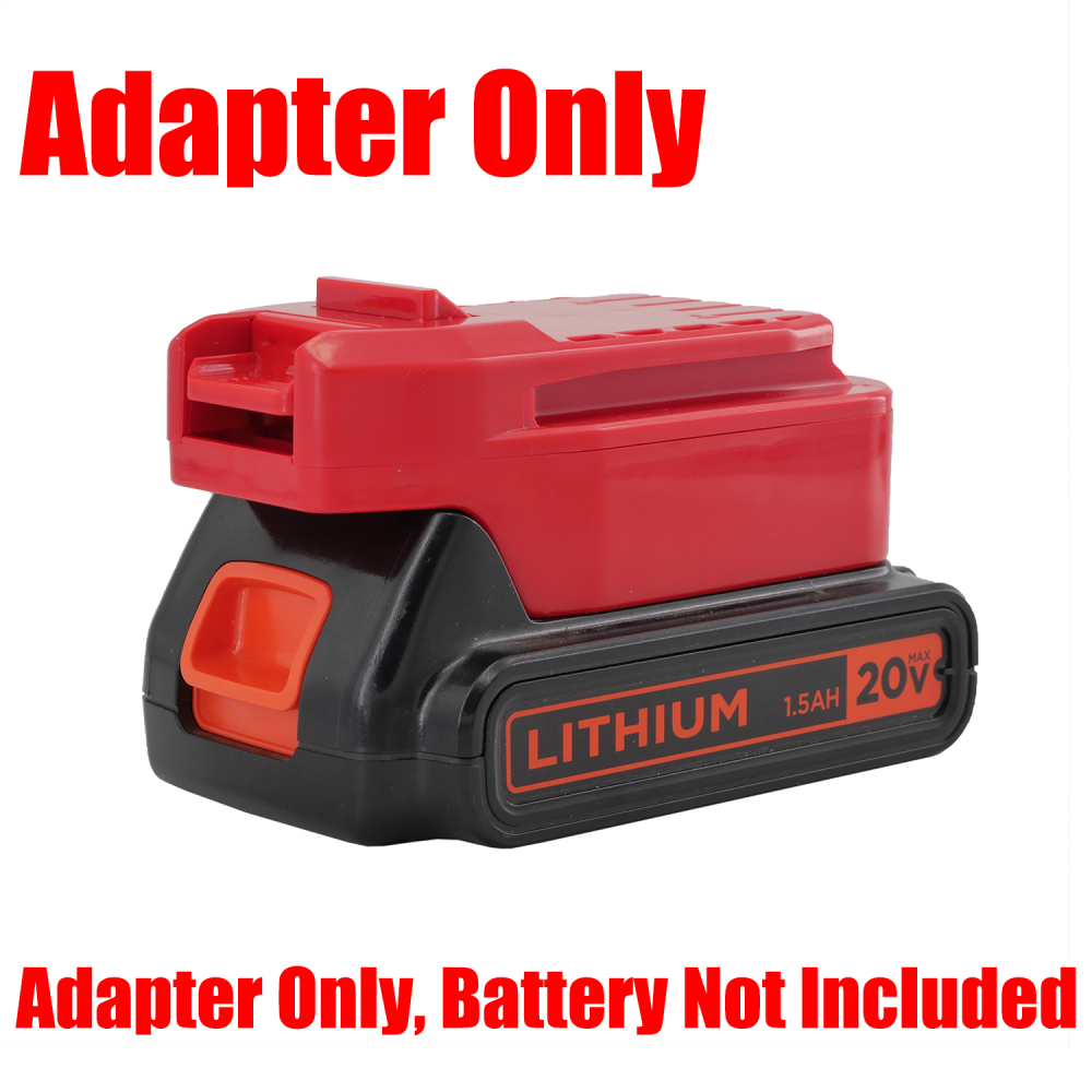 1 Adapter for Black & Decker 20v MAX Batteries to Power To Craftsman V20 Tools - No Charging Function, Adapter Only, Battery and Tool Not Included