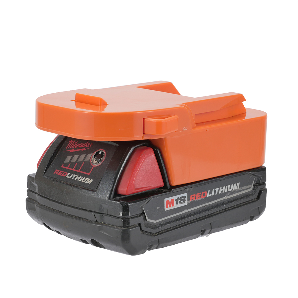 1 Adapter for Milwaukee M18 18v Batteries to Power Ridgid 18v Tools - No Charging Function, Adapter Only, Battery and Tool Not Included