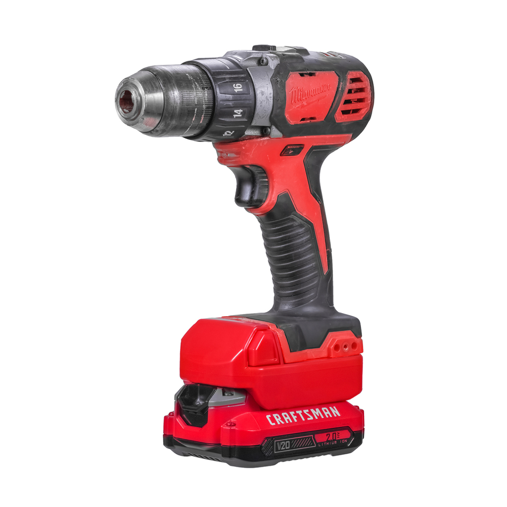 1 Adapter for Craftsman New 20v V20 Batteries to Power Milwaukee M18 Tools - No Charging Function, Adapter Only, Battery and Tool Not Included