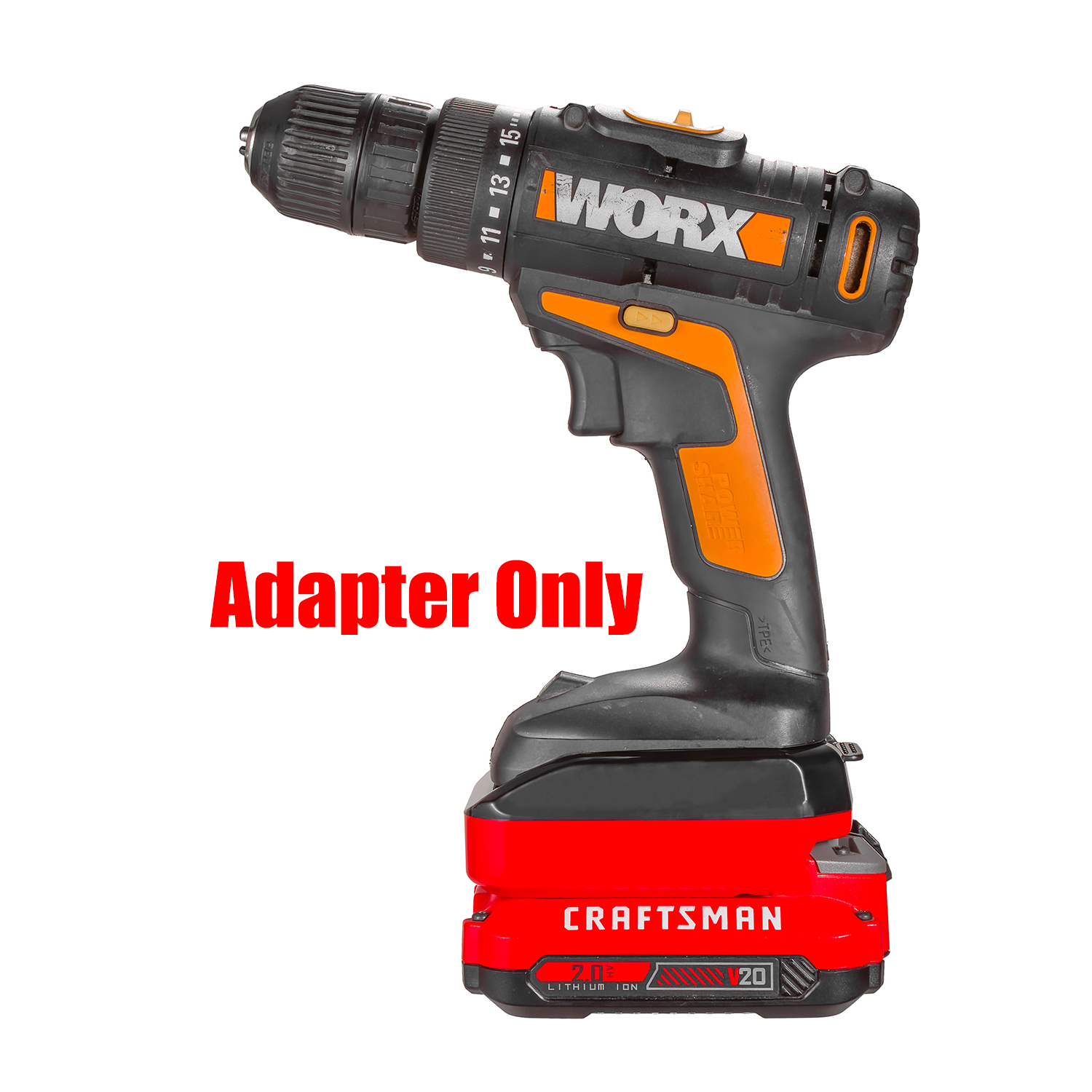 1 Adapter for Craftsman New 20v V20 Batteries to Power Worx 20v Tools - No Charging Function, Adapter Only, Battery and Tool Not Included