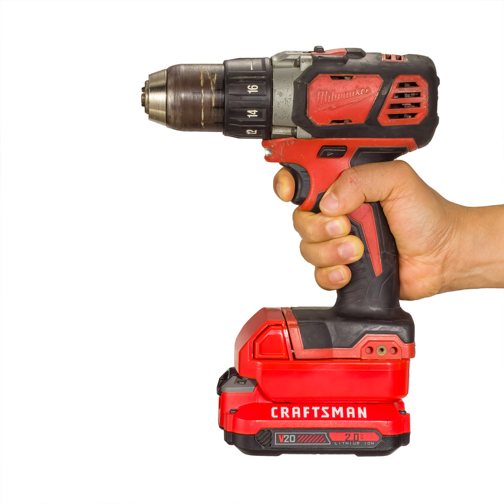1 Adapter for Craftsman New 20v V20 Batteries to Power Milwaukee M18 Tools - No Charging Function, Adapter Only, Battery and Tool Not Included