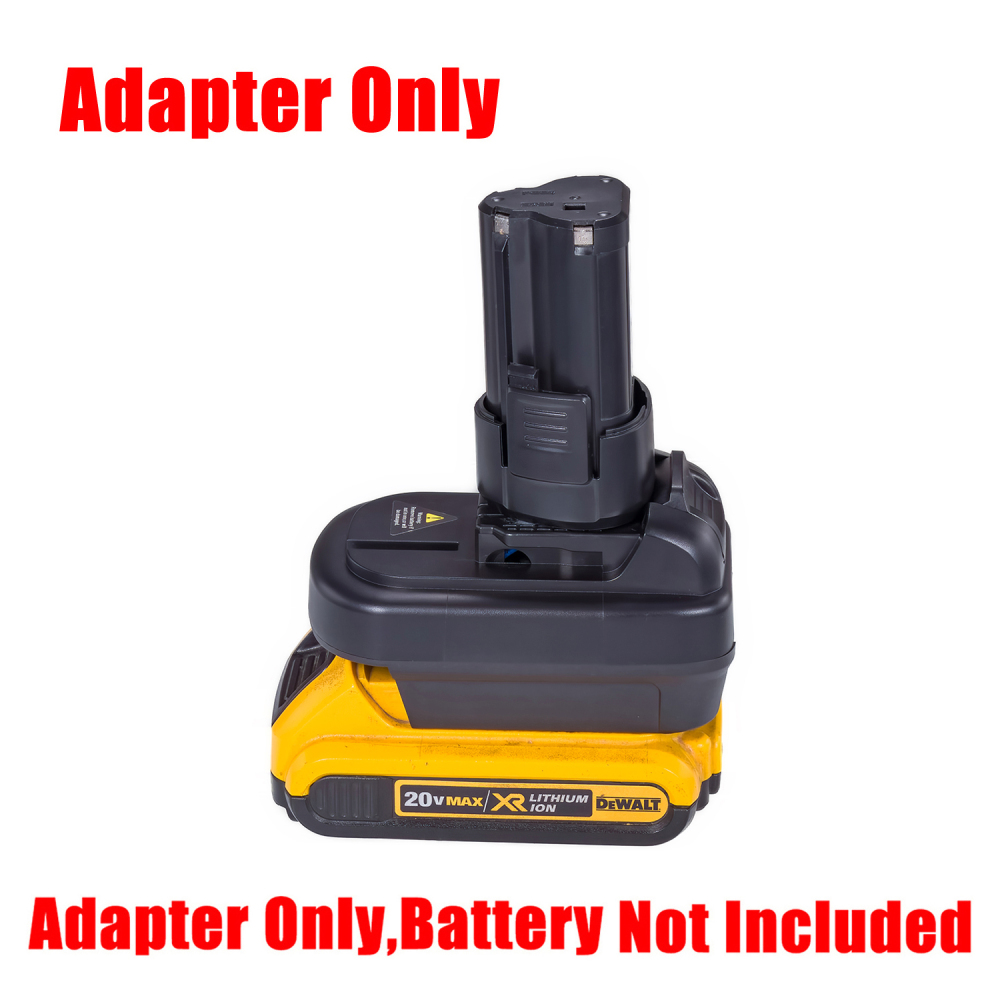 1 Adapter for Milwaukee M18 18v or DeWalt 20v Batteries to Power Worx 12v Tools - No Charging Function, Adapter Only, Battery and Tool Not Included