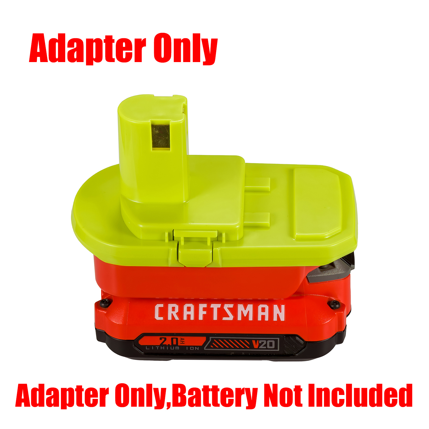 1 Adapter for Craftsman New 20v V20 Batteries to Power Ryobi 18V Tools - No Charging Function, Adapter Only, Battery and Tool Not Included