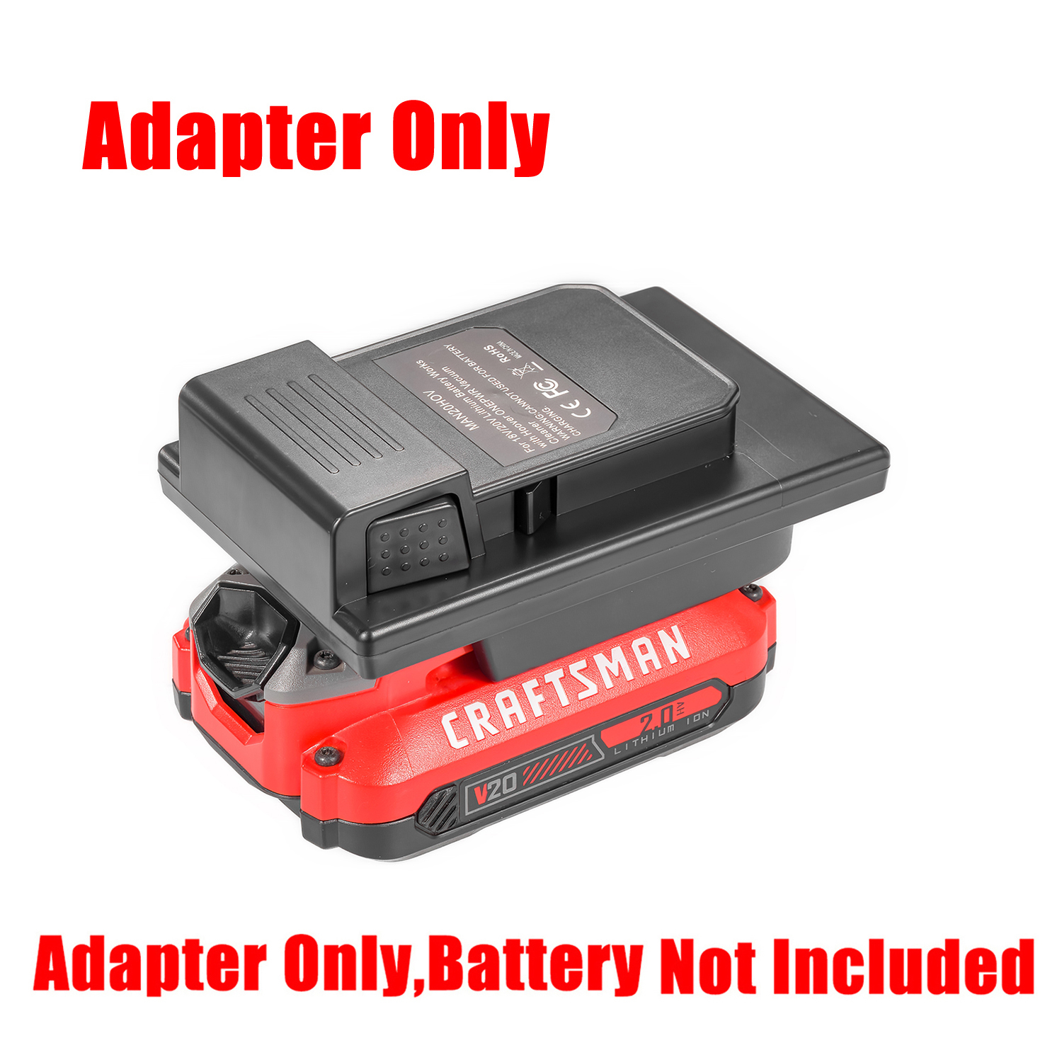 1 Adapter for Craftsman New 20v V20 Batteries to Power Hoover 20v ONEPWR Vacuum Tools - No Charging Function, Adapter Only, Battery and Tool Not Included