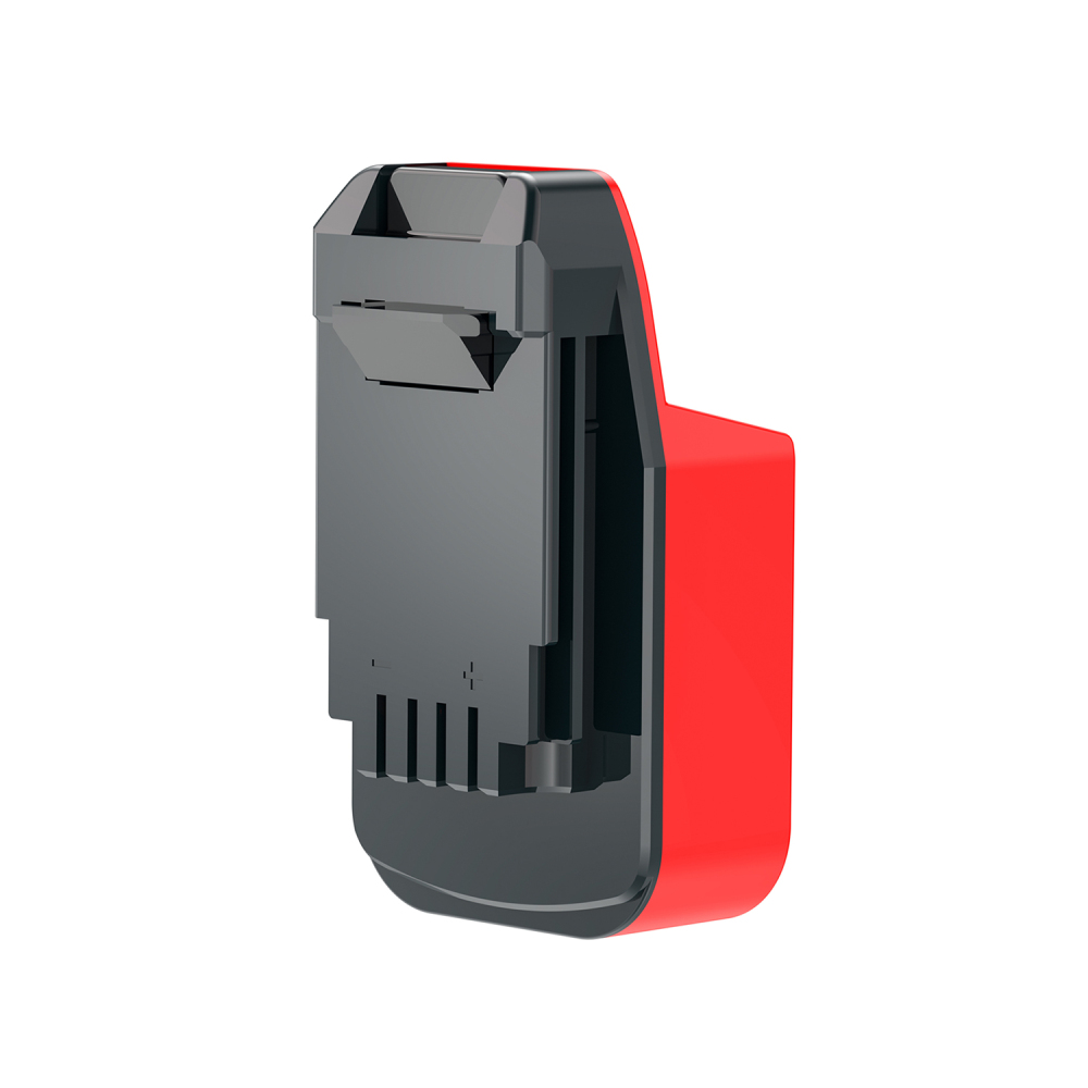 1x Milwaukee M18 RED Li-ION Battery To PORTER CABLE 20V MAX Tool Adapter - No Charging Function, Adapter Only, Battery and Tool Not Included