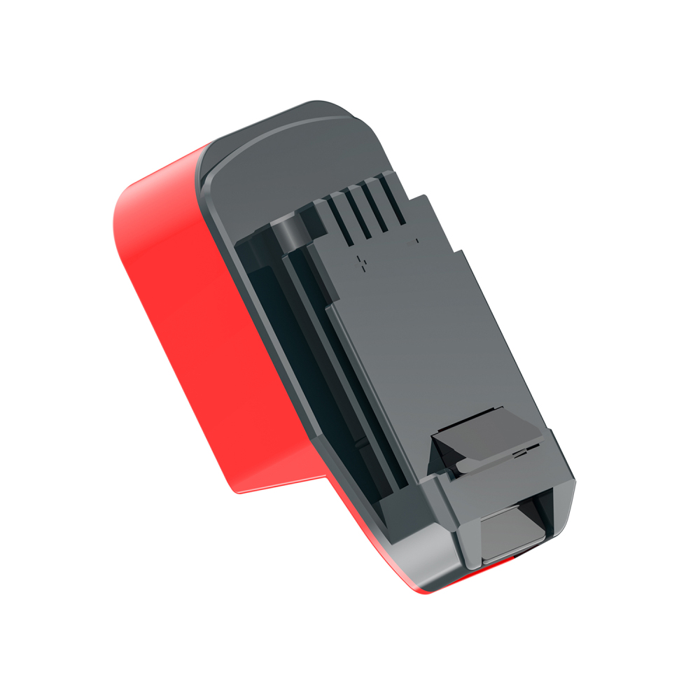 1x Milwaukee M18 RED Li-ION Battery To PORTER CABLE 20V MAX Tool Adapter - No Charging Function, Adapter Only, Battery and Tool Not Included