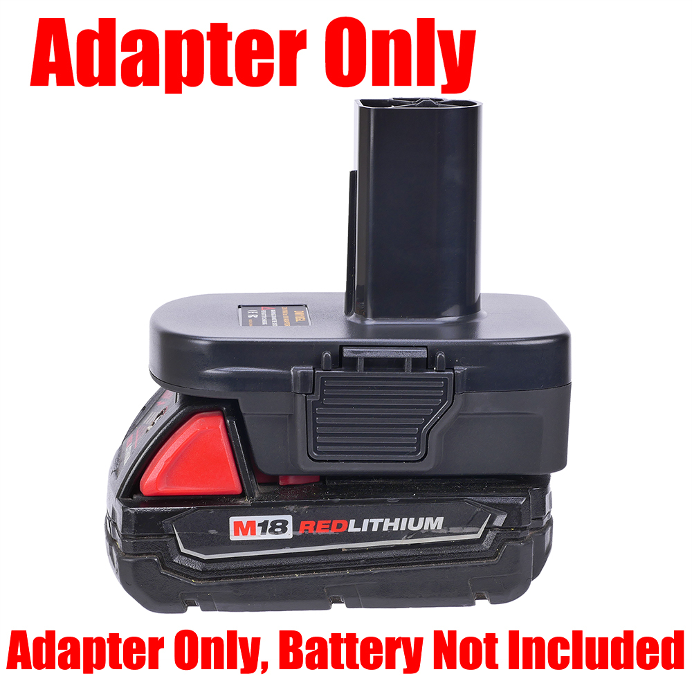Adapter Fits# Milwaukee M18 RED Slider Li-ion Batteries To Craftsman 19.2v Tools - No Charging Function, Adapter Only, Battery and Tool Not Included