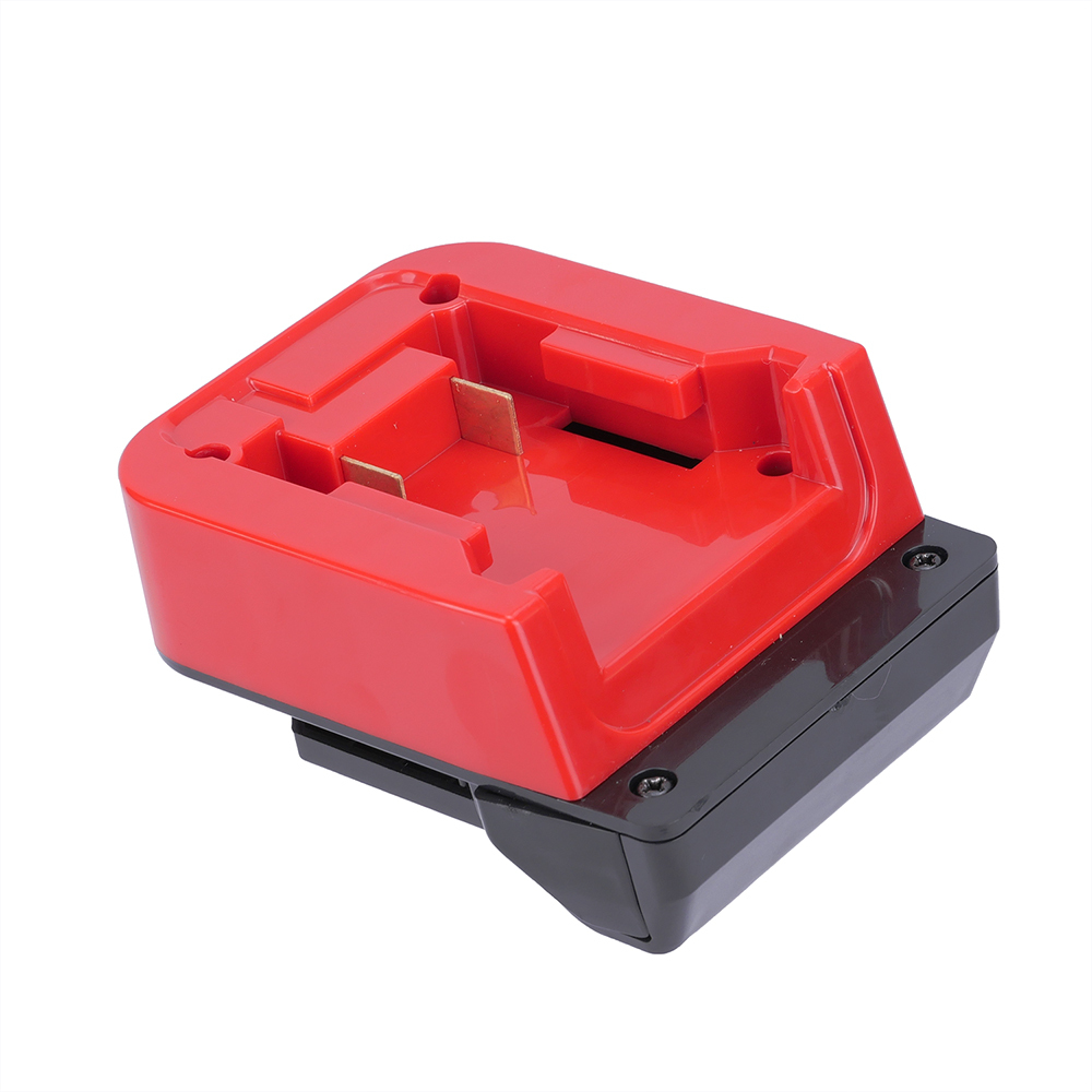 1x Milwaukee M18 RED Battery Convert To Hitachi 18V Li-Ion System Tools Adapter - No Charging Function, Adapter Only, Battery and Tool Not Included