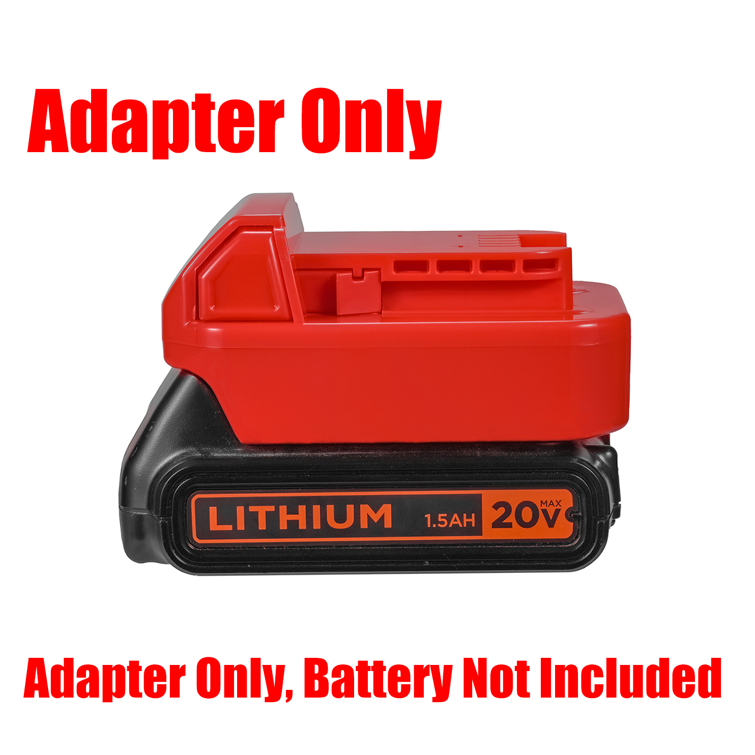 1x Adaptor# Porter Cable/ Black Decker 20v MAX Batteries To Milwaukee M18 Tools - No Charging Function, Adapter Only, Battery and Tool Not Included