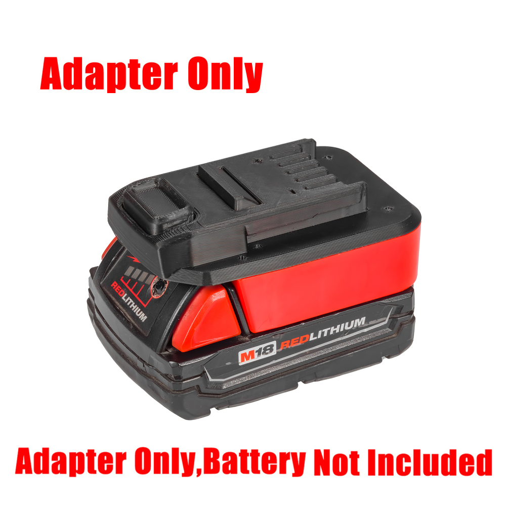 Adapter for Mastercraft PWR-POD (Not MAXIMUM) 20V Tools To Milwaukee M18 Battery - No Charging Function, Adapter Only, Battery and Tool Not Included