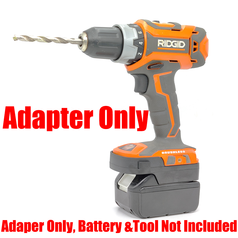 1PCS Adapter For Makita 18v LXT BL1830 Li-Ion Battery To AEG/RIDGID 18v Tools - No Charging Function, Adapter Only, Battery and Tool Not Included