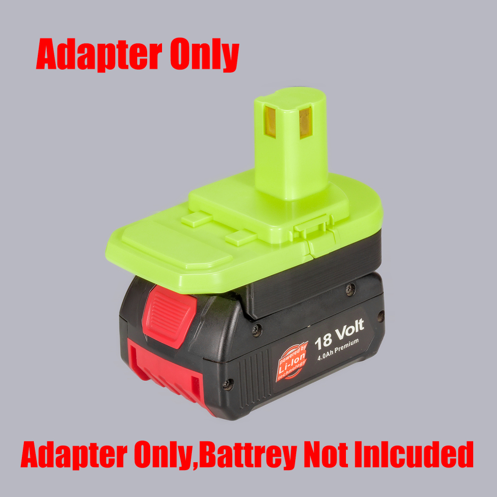 1x Adapter Upgrade for Bosch Blue 18v Li-Ion Battery To Ryobi 18V Cordless Tools - No Charging Function, Adapter Only, Battery and Tool Not Included