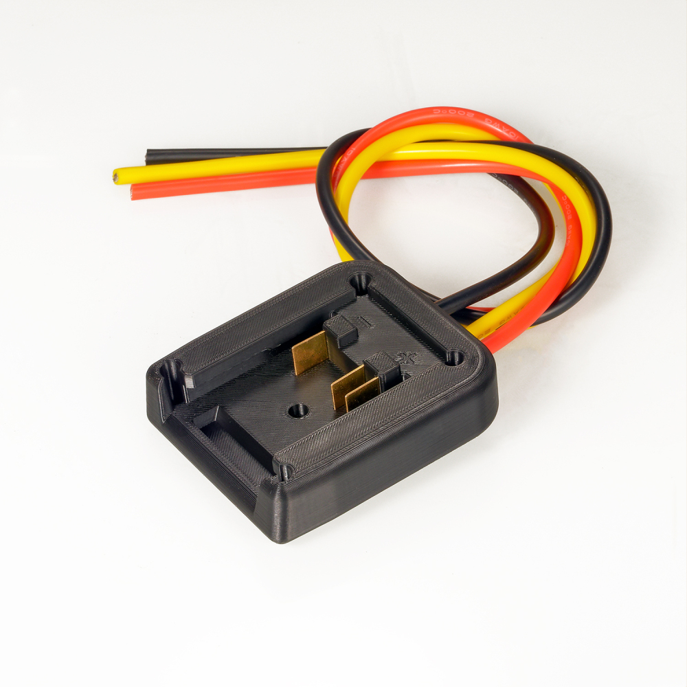 1x DIY Power Wheels Adapter Connector for Mastercraft 20V POD PWR Batteries (3-PIN 10AWG) - No Charging Function, Adapter Only, Battery and Tool Not Included