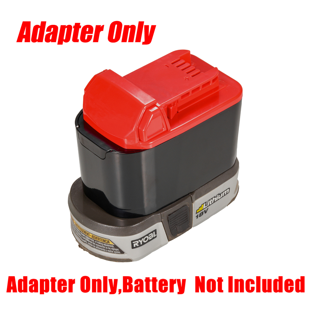 1x Adapter for Ryobi 18v One+ Batteries To Milwaukee M18 (Not Older V18) Tools - No Charging Function, Adapter Only, Battery and Tool Not Included