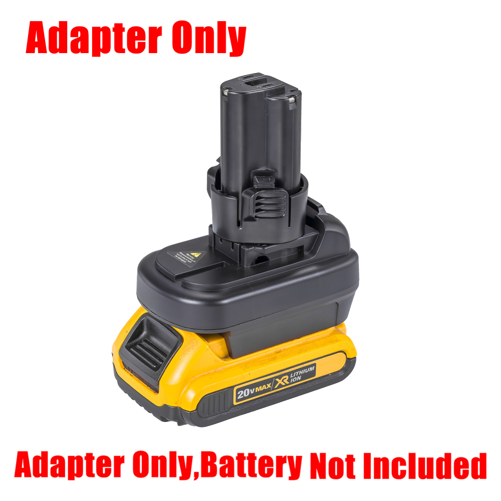 1 Adapter Milwaukee M18 & DeWalt 20V MAX XR Batteries to Power Makita 10.8V Tools  - No Charging Function, Adapter Only