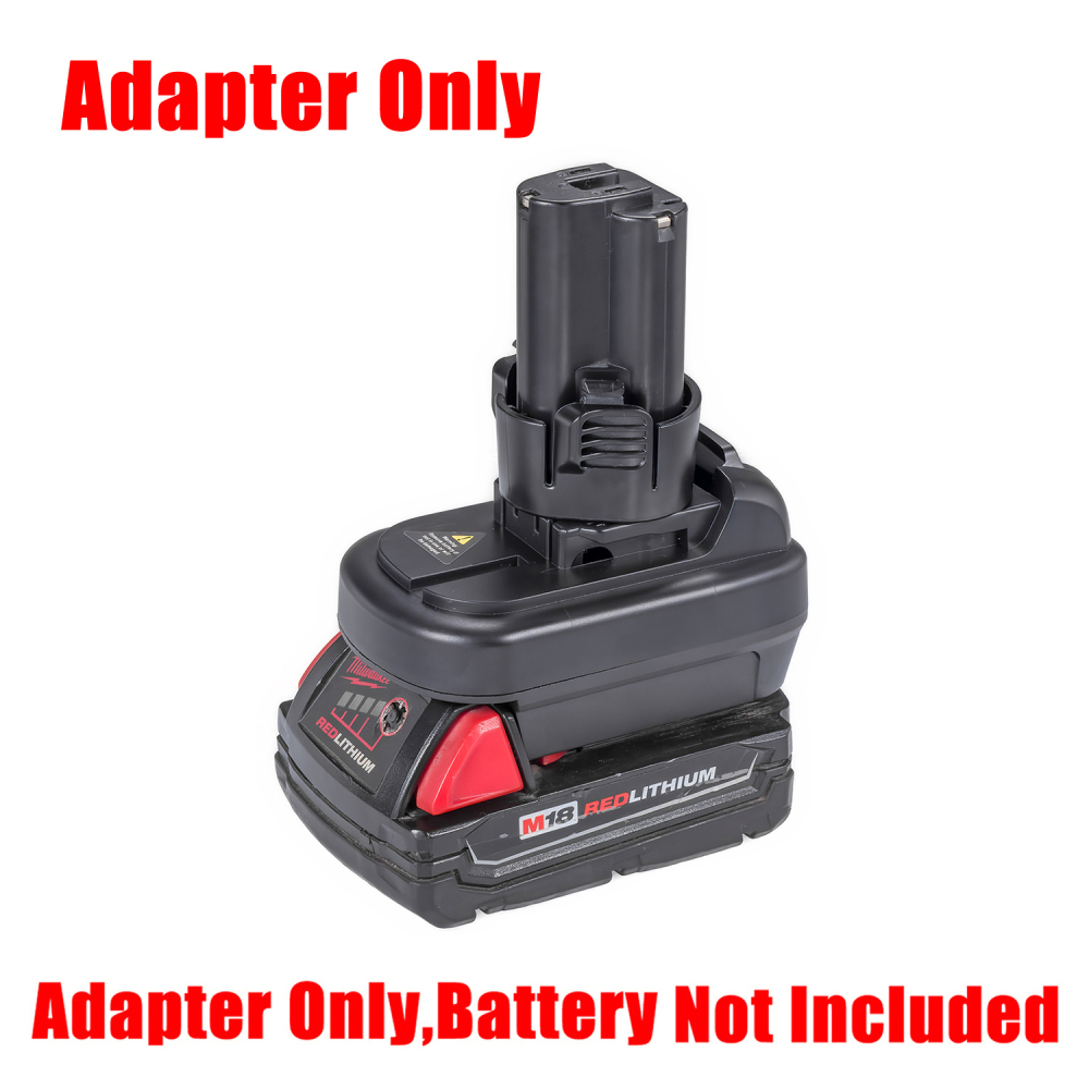 1 Adapter Milwaukee M18 & DeWalt 20V MAX XR Batteries to Power Makita 10.8V Tools  - No Charging Function, Adapter Only