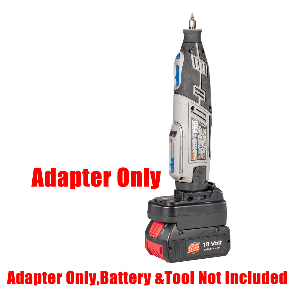 1 Adapter Convert for Bocsh 18v Li-Ion Battery To Dremel 12v 8220/Bosch 12v Tool - No Charging Function, Adapter Only, Battery and Tool Not Included