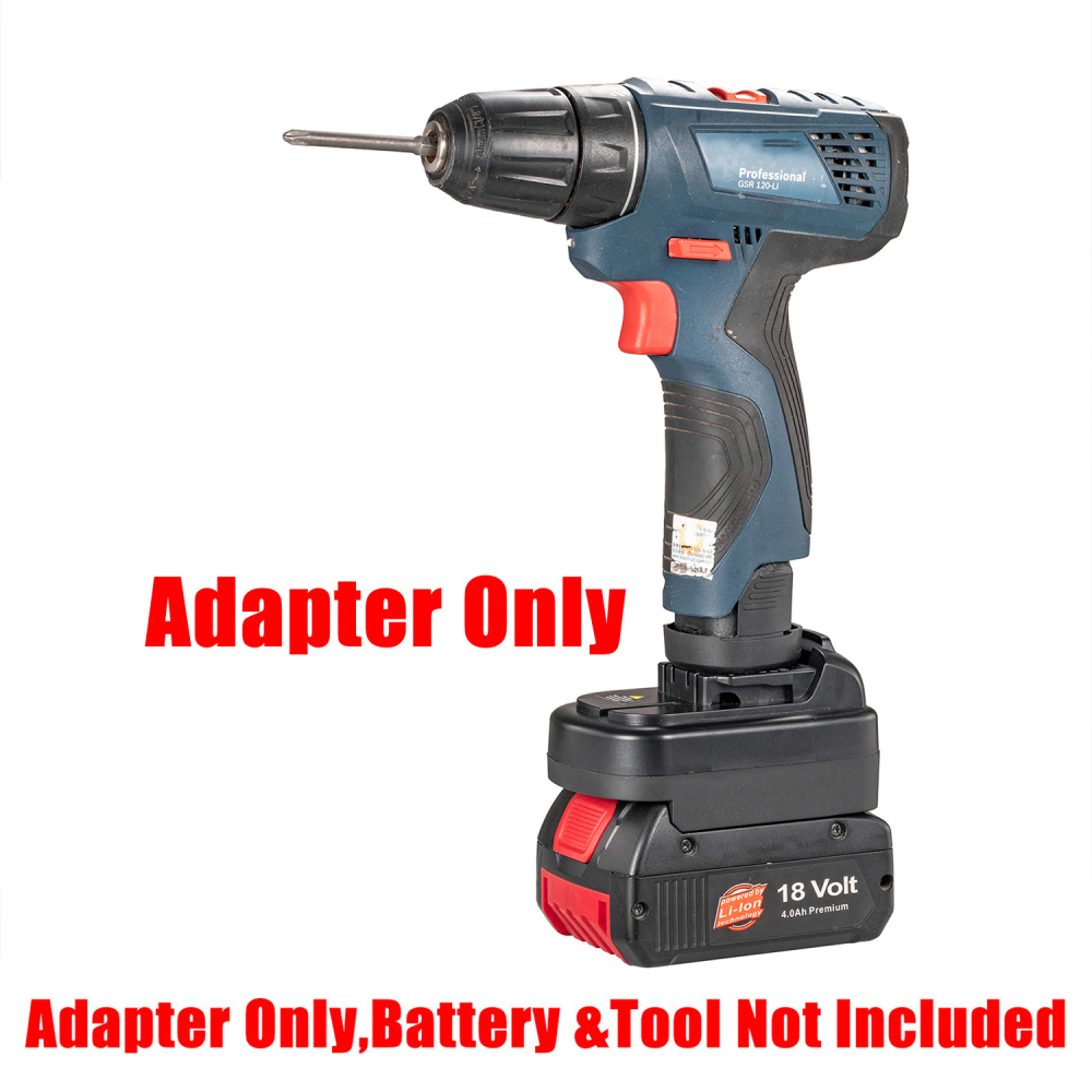 1 Adapter Convert for Bocsh 18v Li-Ion Battery To Dremel 12v 8220/Bosch 12v Tool - No Charging Function, Adapter Only, Battery and Tool Not Included