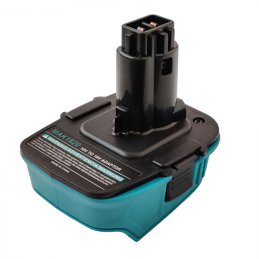 1 Adapter to Use Makita 18V BL1850/LXT Li-Ion Battery with DeWalt 18V XRP Ni-CD Tools, No Charging Function