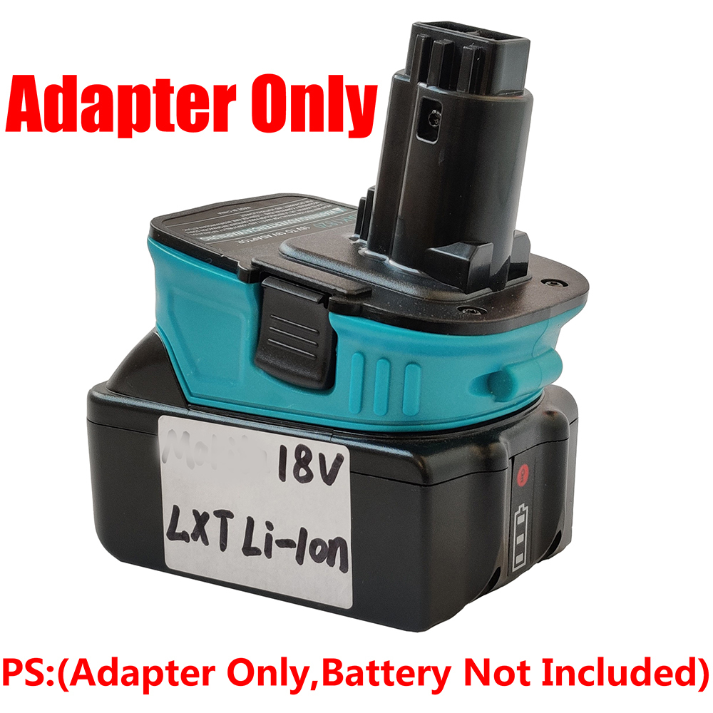1 Adapter to Use Makita 18V BL1850/LXT Li-Ion Battery with DeWalt 18V XRP Ni-CD Tools, No Charging Function