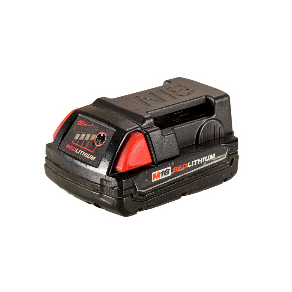 4x  Milwaukee 18V Slider Li-ion Battery Protection Mounts Belt Buckle (Black)