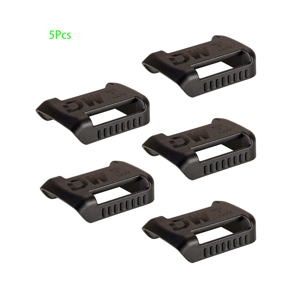 5x DEWALT 18V~60V Slider Li-ion Battery Protection Shelf Rack Belt Buckle （black）