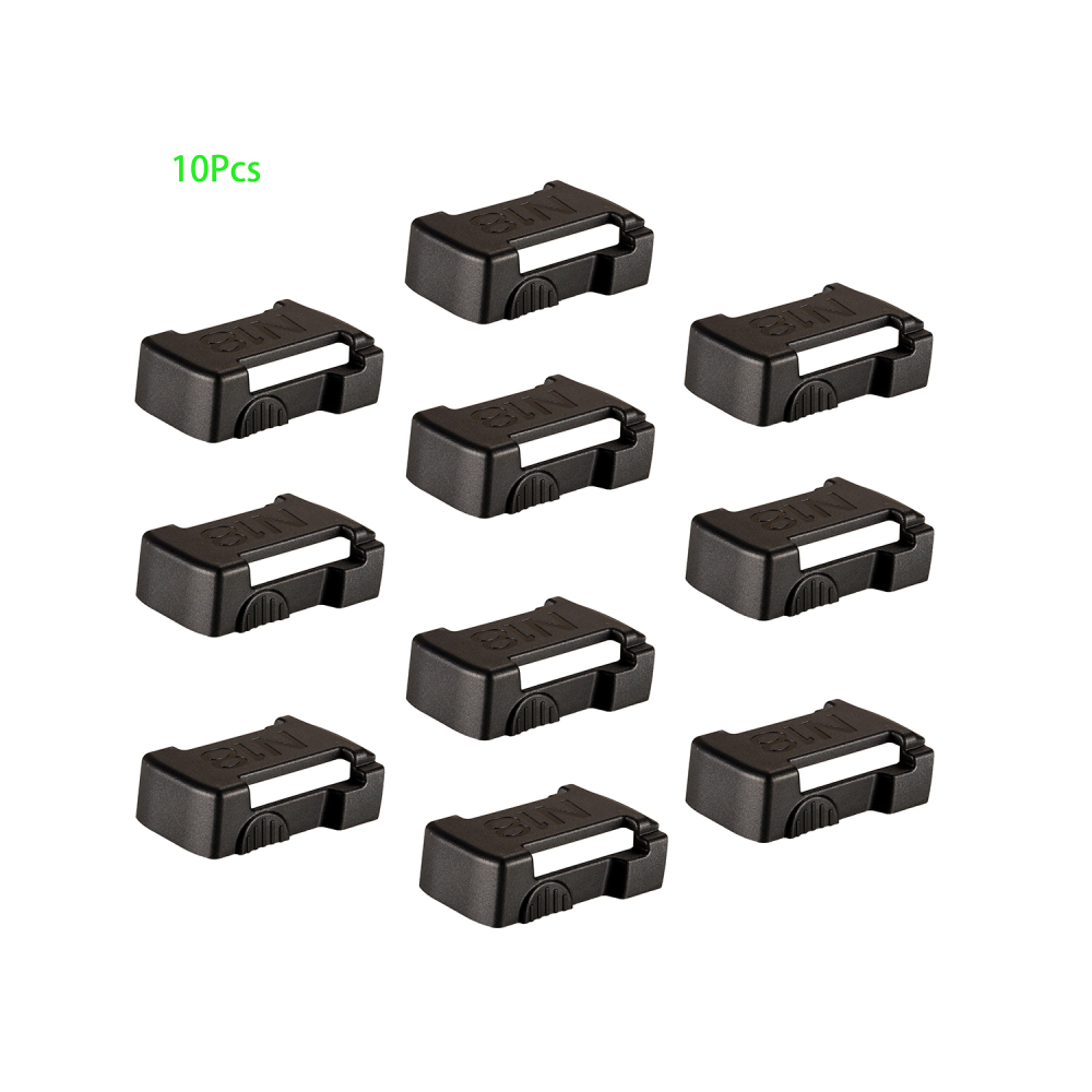 10x  Milwaukee 18V Slider Li-ion Battery Protection Mounts Belt Buckle (Black)