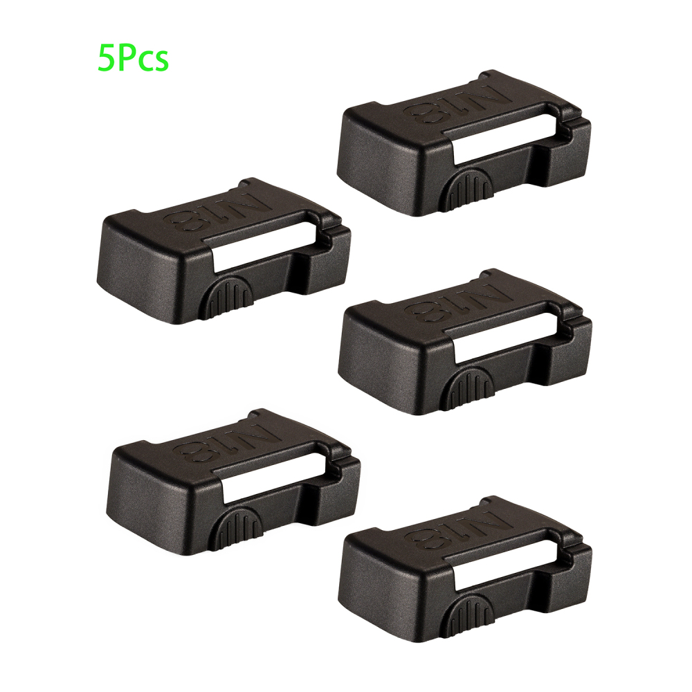 5x  Milwaukee 18V Slider Li-ion Battery Protection Mounts Belt Buckle (Black)
