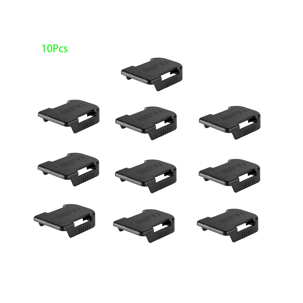 10x Bosch 18v&Makita 18v Slider Li-ion Battery Protection Mounts/Shelf Rack/Belt Buckle