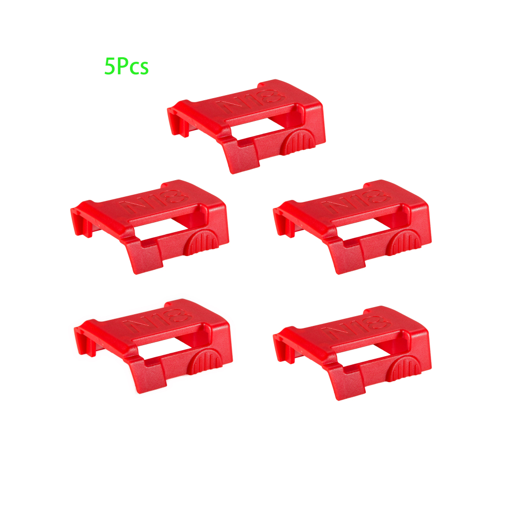 5x Milwaukee 18V Slider Li-ion Battery Protection Mounts/Shelf Rack/Belt Buckle