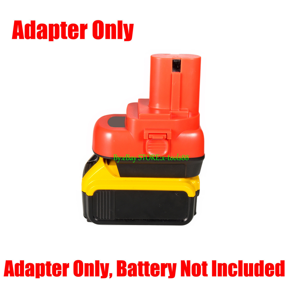 1x Adapter Upgrade Milwaukee M12 Tools to Milwaukee M18 / DeWalt 20V Battery
