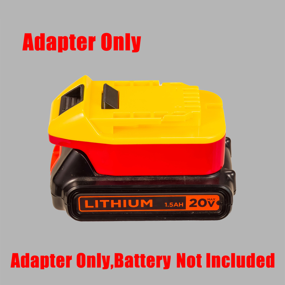 1x Adapter Porter Cable,Black and Decker 20v Battery To Hercules 20v Tools
