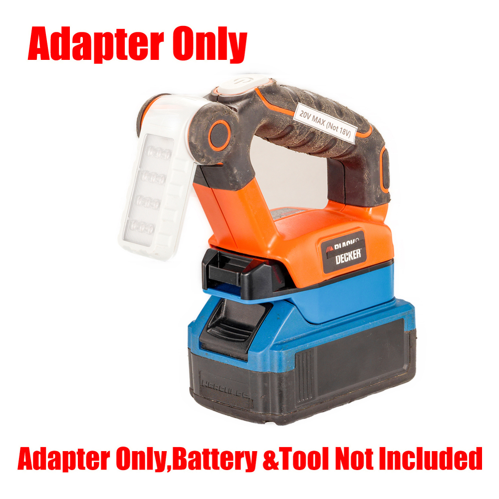 1x Adapter Hercules/DeWalt 20V Battery To Porter Cable/Black+Decker 20V Tools