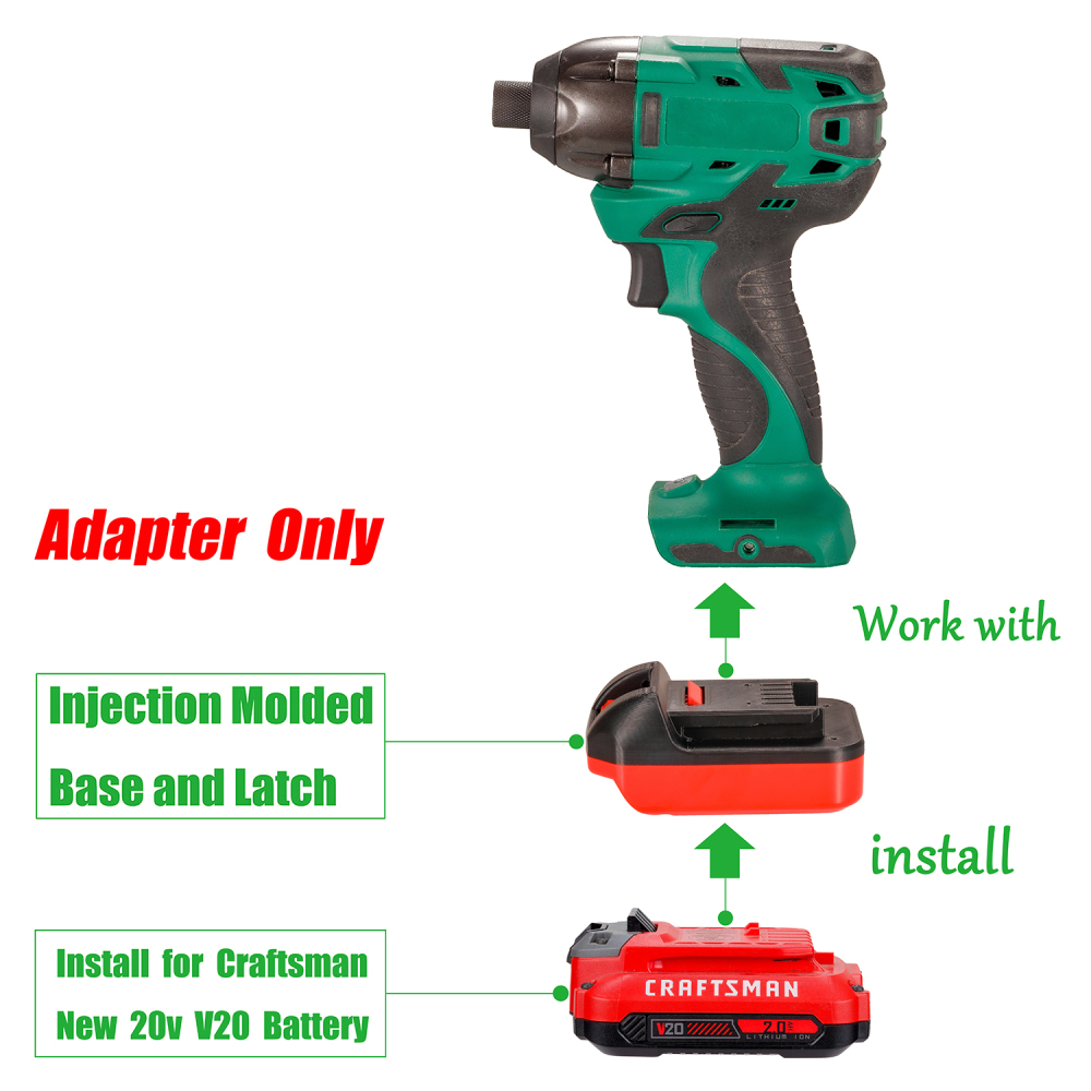 1x Adapter Craftsman V-20 Batteries To Power Masterforce BOOST 20V Tools
