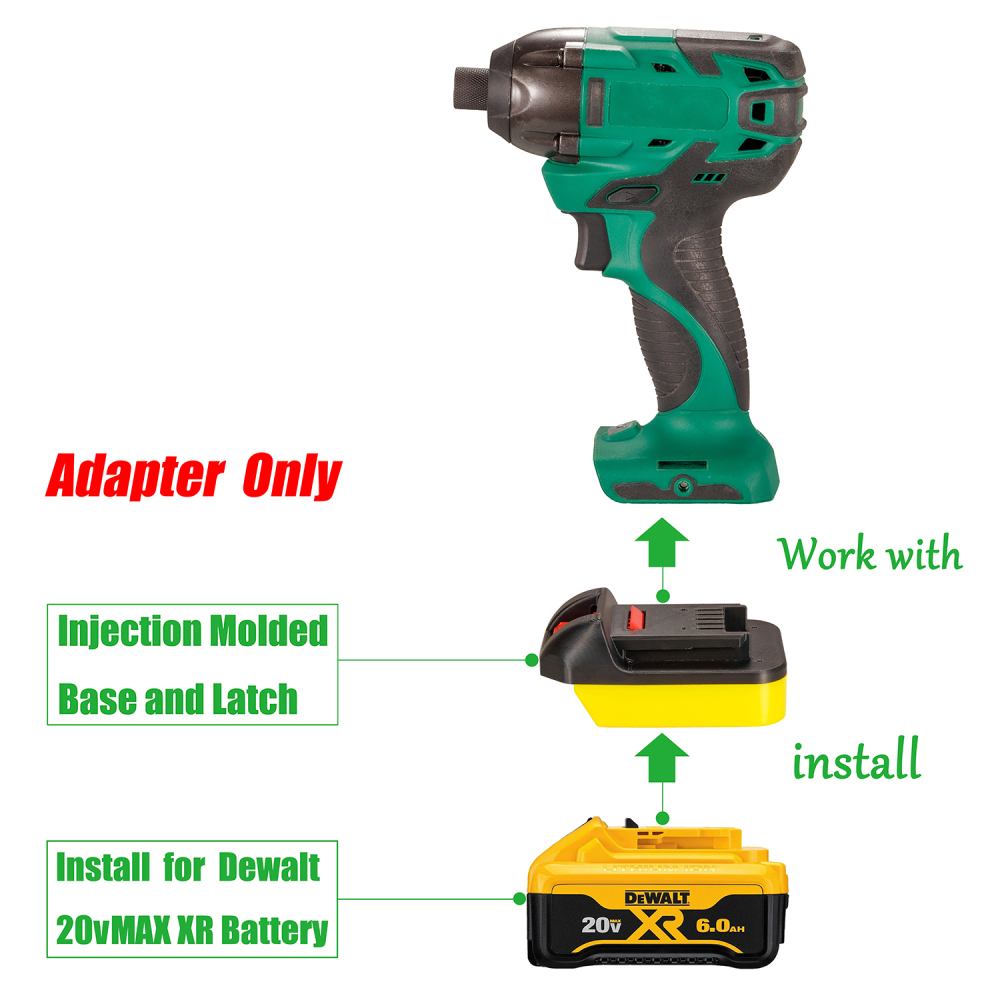 1x Adapter Masterforce BOOST 20v Tools To Use DeWalt 20V MAX XR Battery