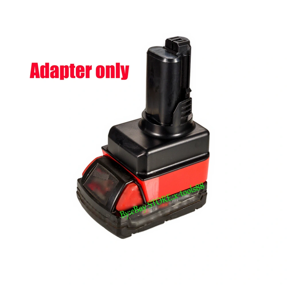 1 Adapter for Milwaukee M18 Li-lon Battery to Power Dremel & Bosch 12V Tools -Adapter Only