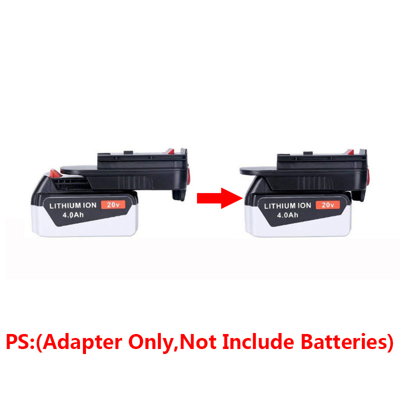 1 Adapter for Porter Cable / Black and Decker 20V MAX Lithium Battery to Power  Black and Decker 18V Ni-CD Tools