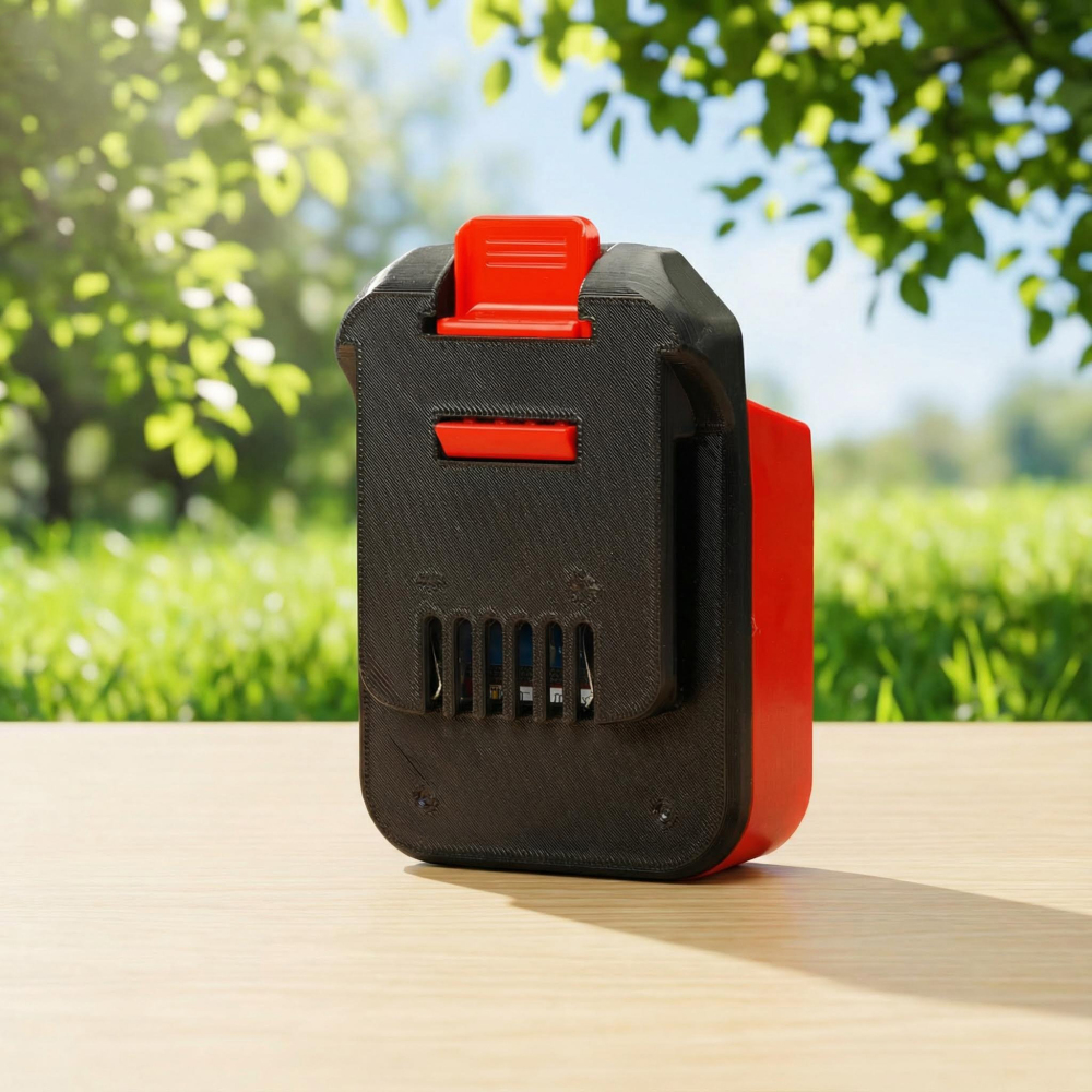 1x Adapter for Milwaukee M18 Battery to MacNaught 18V Pump or Powergun Grease Gun - Built-in low-voltage protection BMS