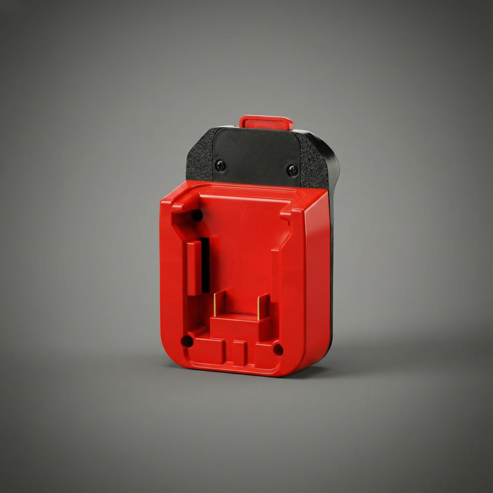 1x Adapter for Milwaukee M18 Battery to MacNaught 18V Pump or Powergun Grease Gun - Built-in low-voltage protection BMS