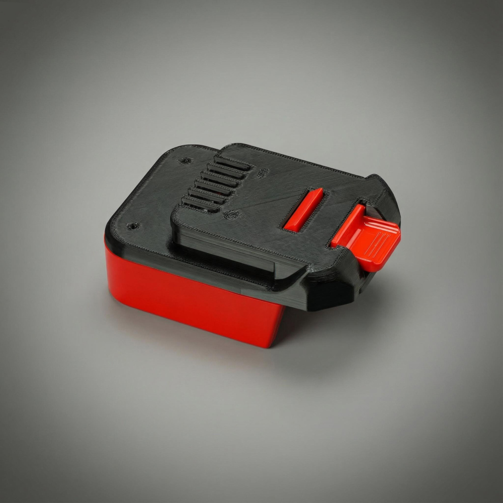 1x Adapter for Milwaukee M18 Battery to MacNaught 18V Pump or Powergun Grease Gun - Built-in low-voltage protection BMS
