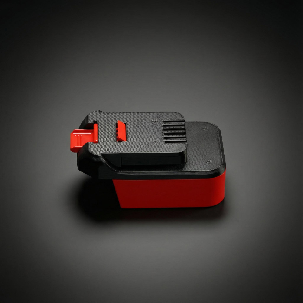 1x Adapter for Milwaukee M18 Battery to MacNaught 18V Pump or Powergun Grease Gun - Built-in low-voltage protection BMS