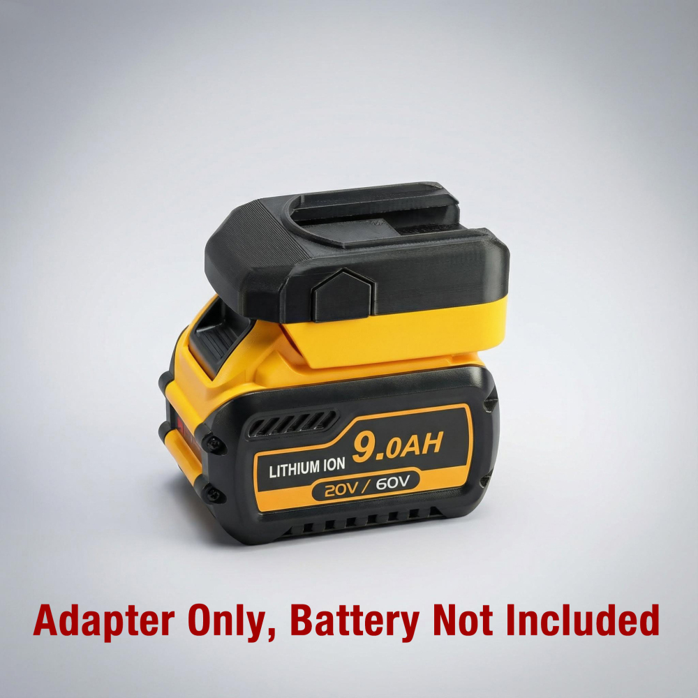 Adapter for DeWalt 20v MAX XR / 60v Li-Ion Battery to Power Older Snap-on 18V Slider Ni-Cd Tools